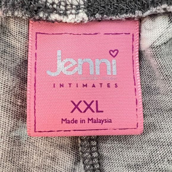 Jenni Intimates Womens Pajama Pants Size XXL Pug Novelty Print Gray White - Picture 5 of 6